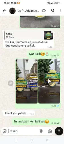Testimonial Papan Bunga Pernikahan cibubur