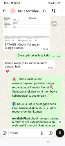 Testimonial Papan Bunga cibubur