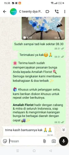Testimonial Standing Flower cibubur