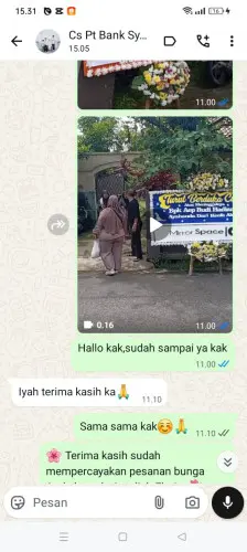Testimonial Papan Bunga cibubur