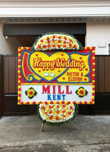 Papan Bunga Pernikahan cibubur